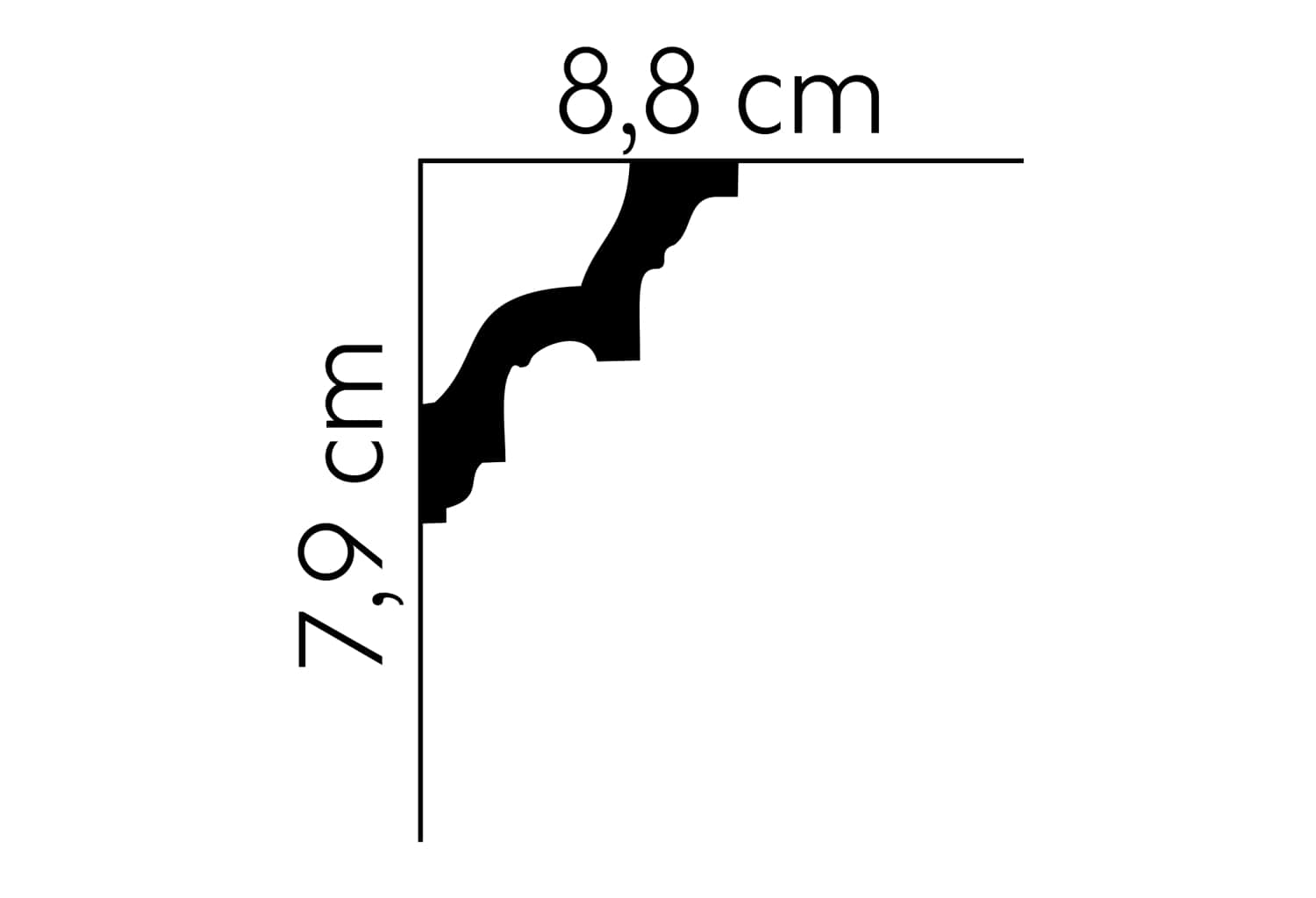 TAKLIST MDA002 PU 79X88X2000MM - Bild 2
