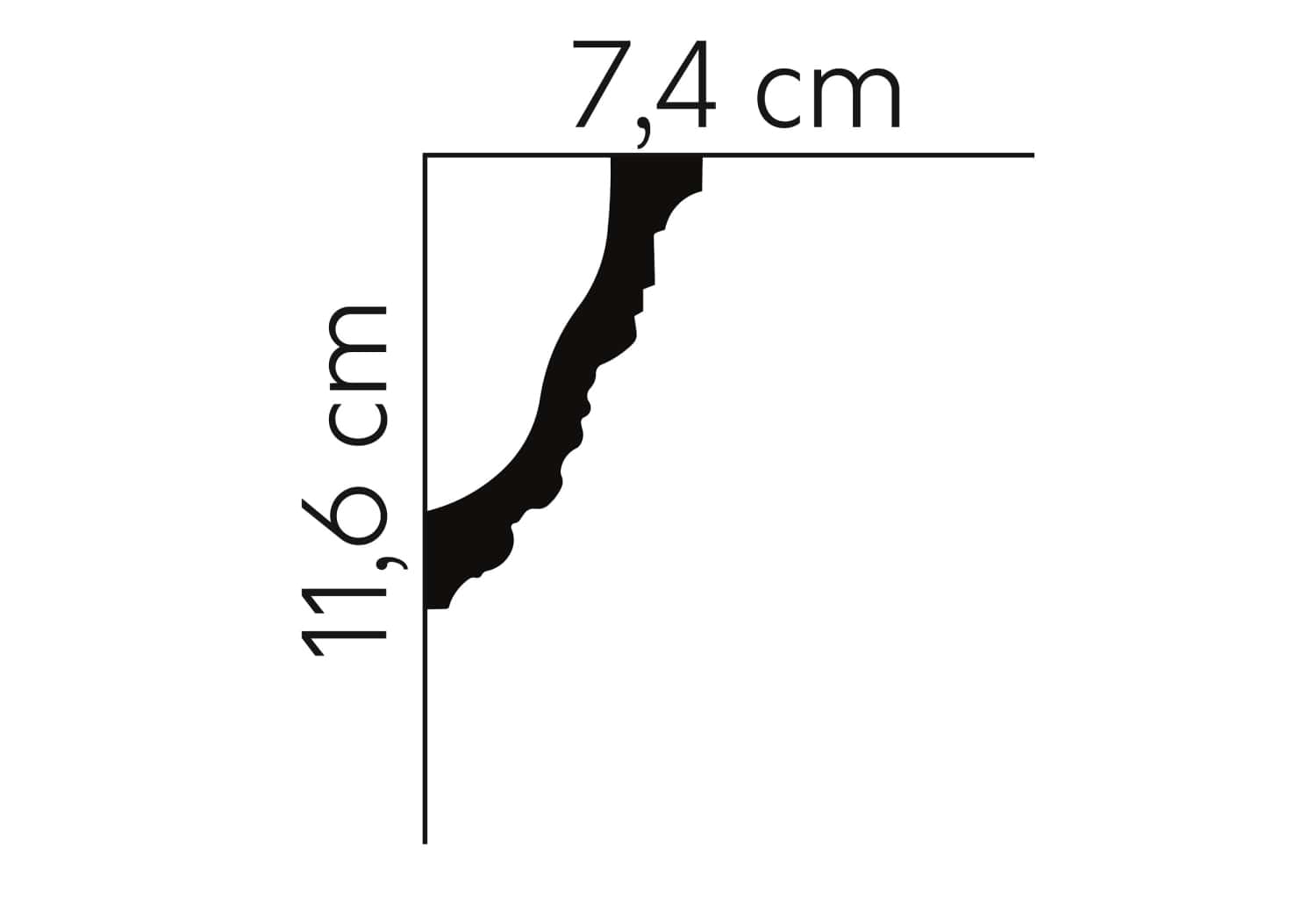 TAKLIST MDA098 PU 116X74X2000MM - Bild 2
