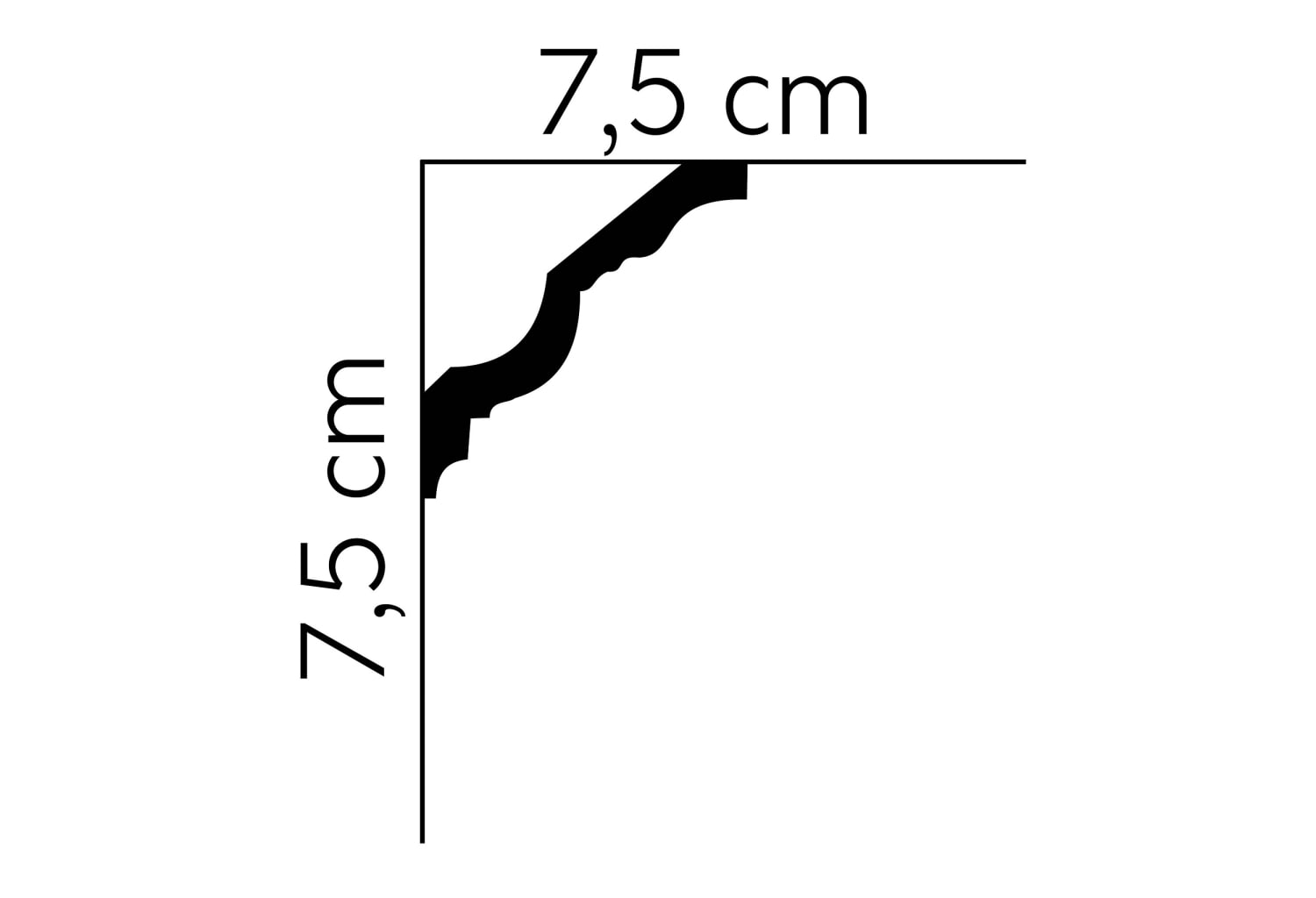TAKLIST MDA106 PU 75X75X2000MM - Bild 2